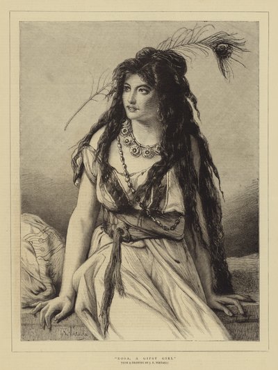 Rosa, a Gipsy Girl by Jean Francois Portaels